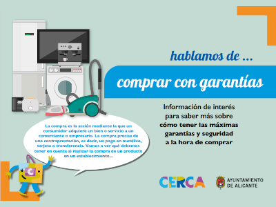 carátula del folleto sobre compras y garantías