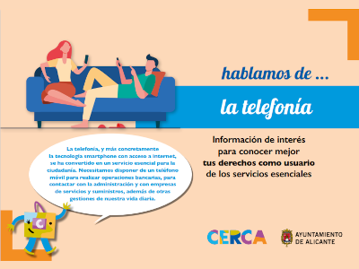 carátula del folleto sobre suministro de telefonía